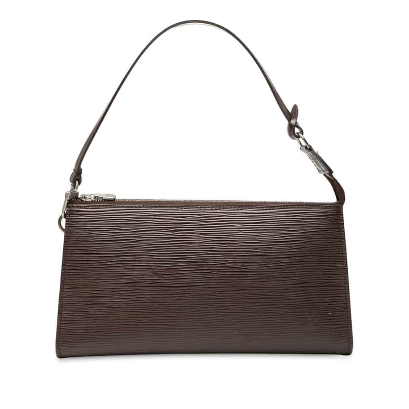 Louis Vuitton Epi Pochette Accessoires Brown Leather Good condition - Front View