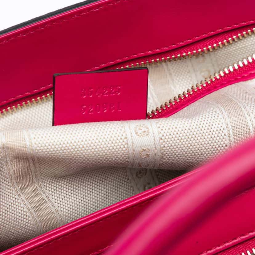 Gucci Medium Diamante Leather Hilary Lux Tote Pink Leather Good condition - Box View