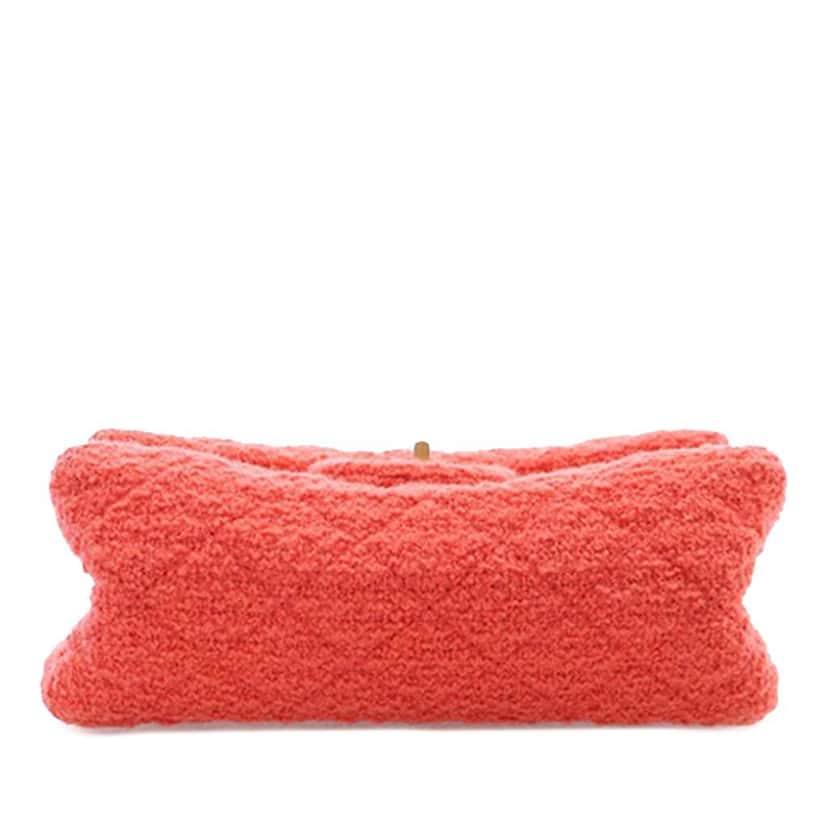 Chanel Mini Reissue 2.55 Tweed Single Flap 224 Red Tweed Good condition - Model View