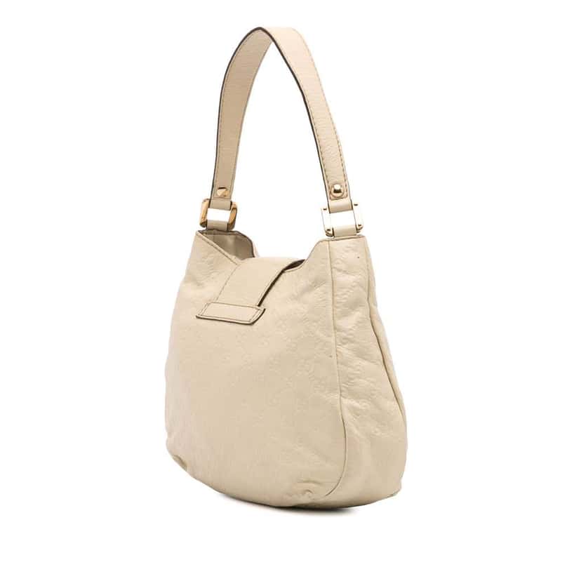 Gucci Medium Guccissima New Ladies Hobo White Leather Good condition - Back View