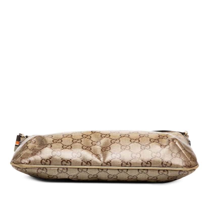 Gucci GG Crystal Web Crossbody Brown Canvas Good condition - Inside View
