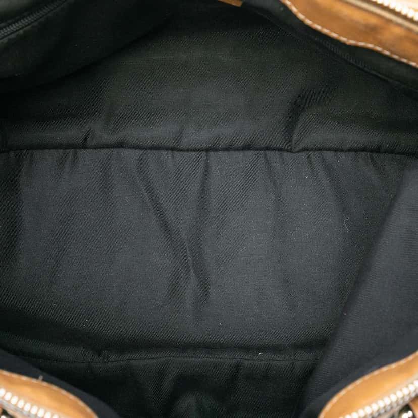 Gucci Diamante Canvas Sukey Satchel Brown Canvas Fair condition - Model View