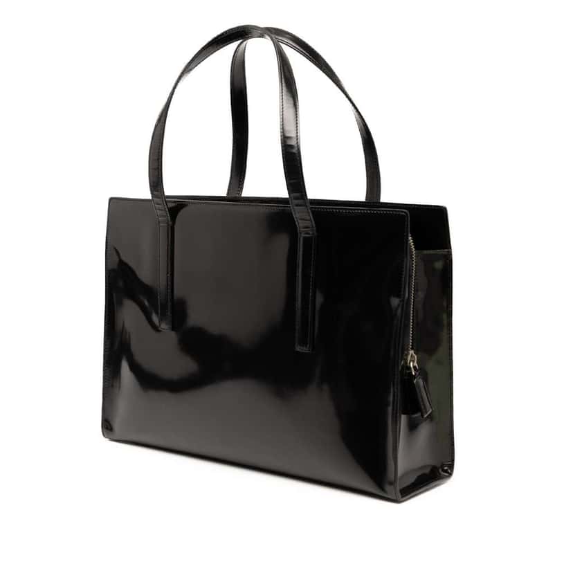 Prada Medium Spazzolato Re Edition 1995 Tote Black Leather Good condition - Back View