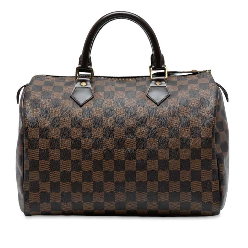 Louis Vuitton Damier Ebene Speedy 30 Brown Good condition - Front View