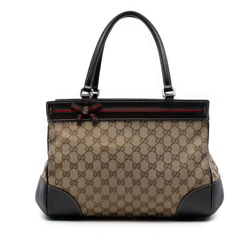 Gucci GG Canvas Mayfair Tote Brown Canvas Fair condition - Front View