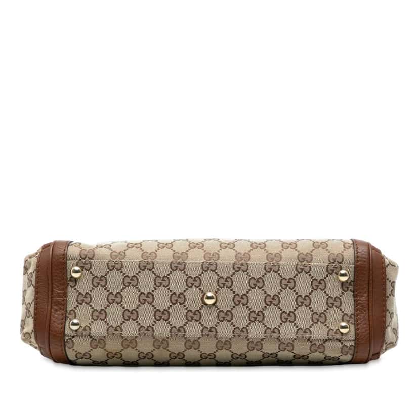 Gucci GG Canvas Bella Satchel Brown Canvas Good condition - Inside View
