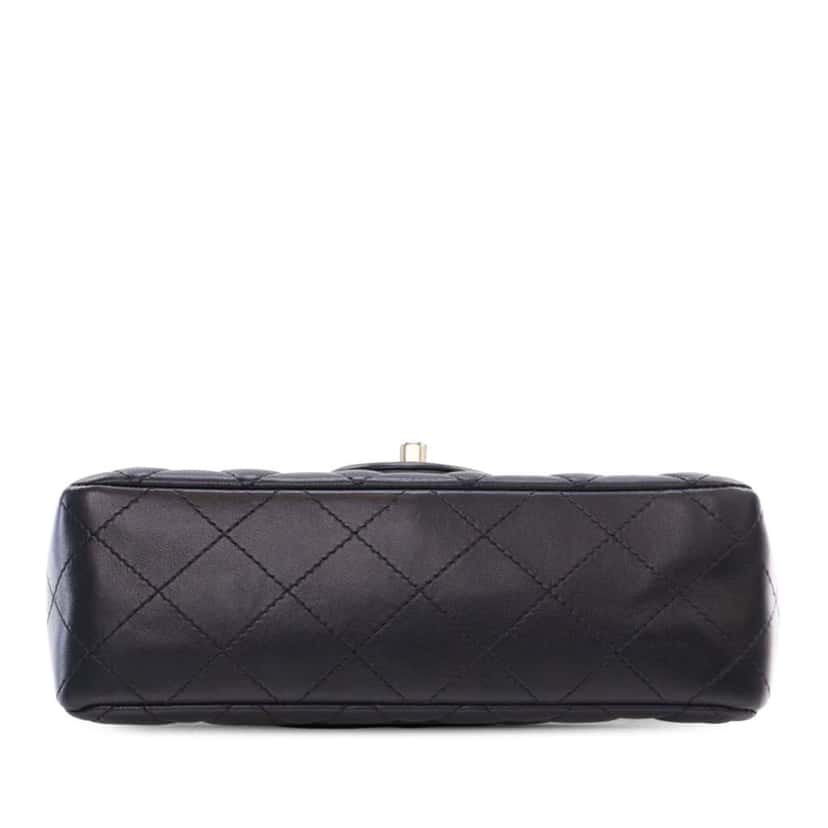Chanel Mini Rectangular Classic Lambskin Coco Charms Single Flap Black Leather Good condition - Inside View