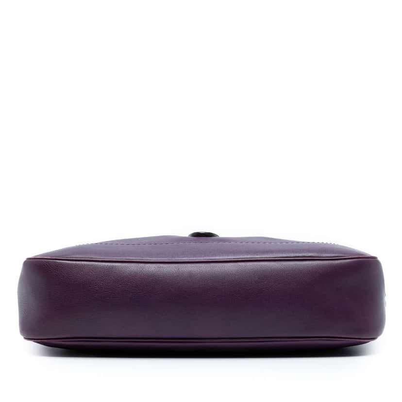 Gucci Calfskin Jackie O Bouvier Crossbody Purple Leather Good condition - Inside View
