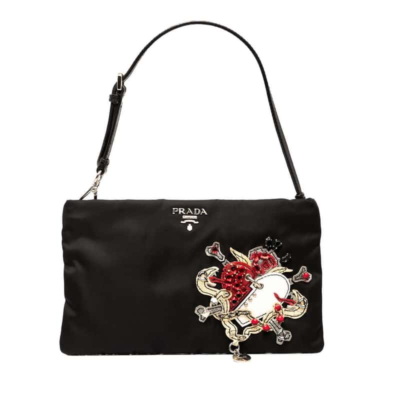 Prada Tessuto Tattoo Pochette Black Good condition - Front View