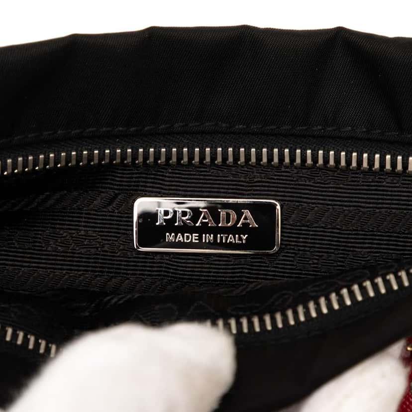 Prada Tessuto Tattoo Pochette Black Good condition - Box View