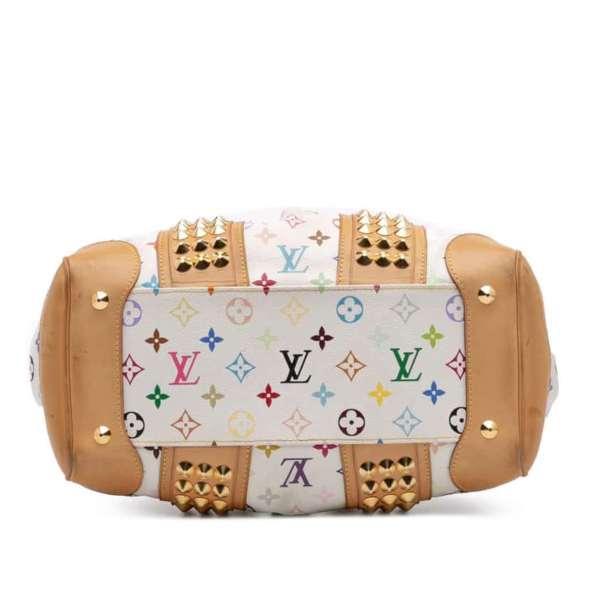 Louis Vuitton Monogram Multicolore Courtney MM White Canvas Good condition - Inside View