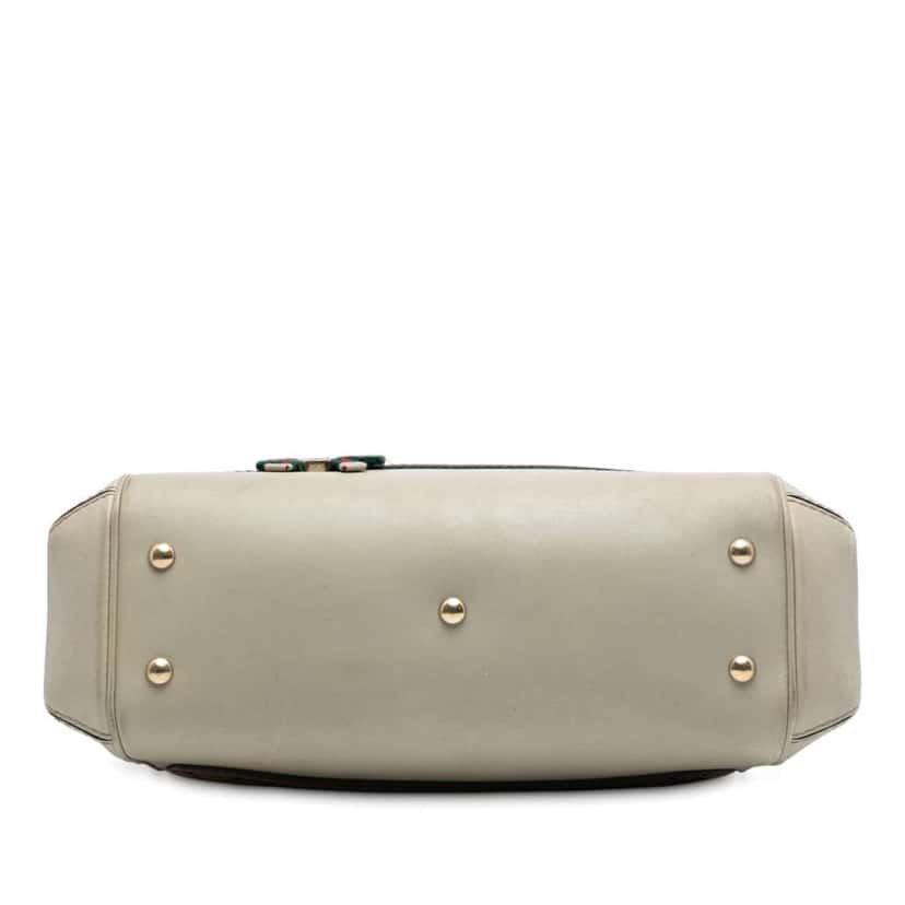 Gucci GG Canvas Web Mayfair Satchel Brown Canvas Fair condition - Inside View