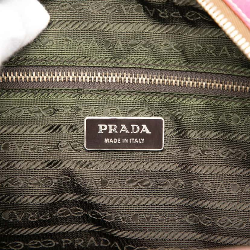 Prada Cinghiale Bauletto Handbag Pink Leather Good condition - Box View