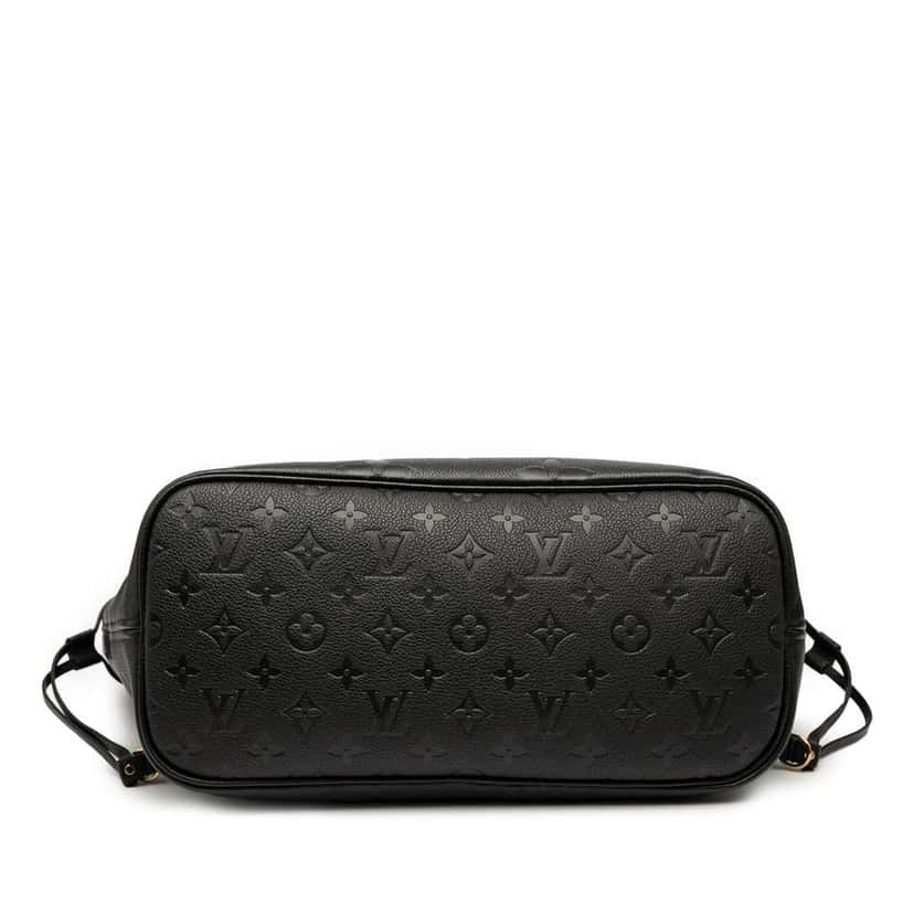 Louis Vuitton Monogram Giant Empreinte Neverfull MM Black Leather Good condition - Inside View