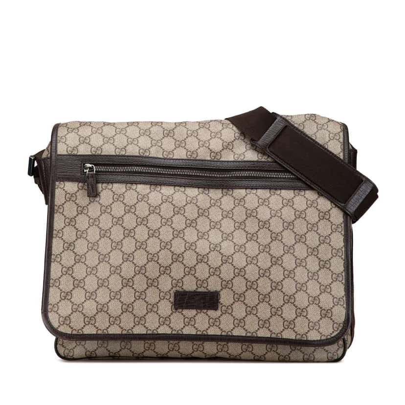 Gucci GG Supreme Crossbody Brown Canvas Good condition - Front View
