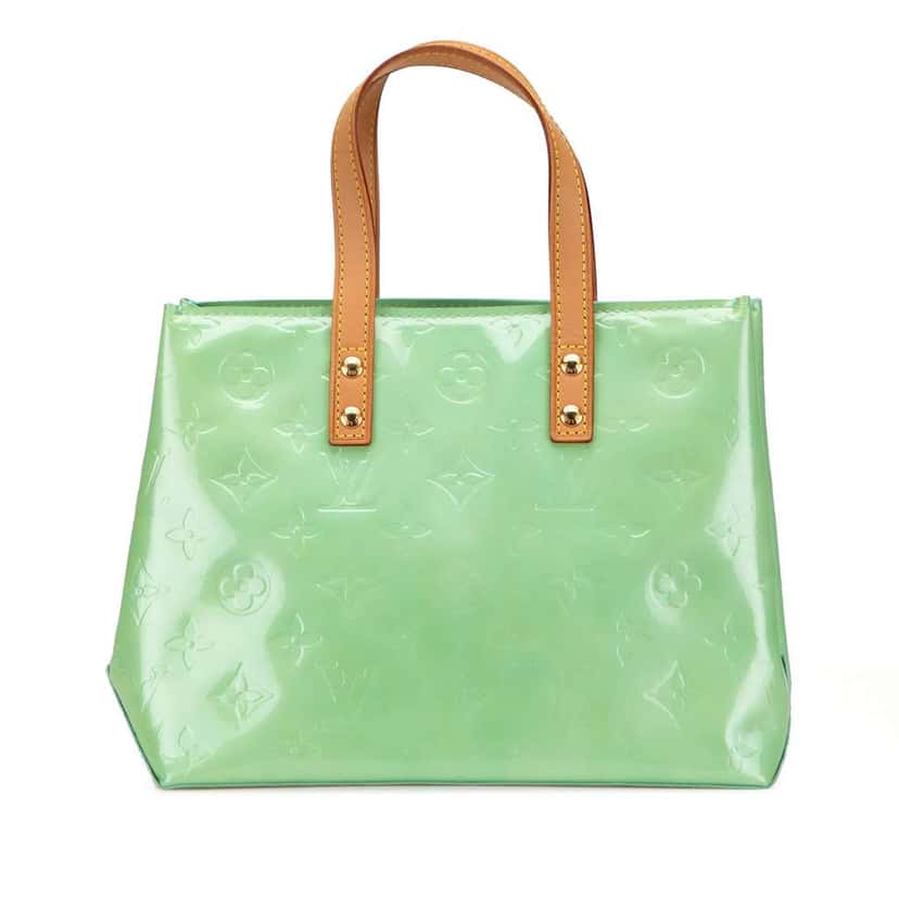 Louis Vuitton Monogram Vernis Reade PM Green Leather Good condition - Front View