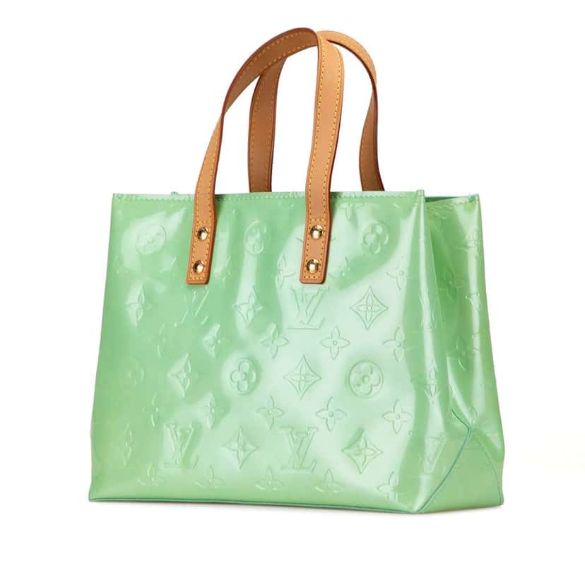 Louis Vuitton Monogram Vernis Reade PM Green Leather Good condition - Back View