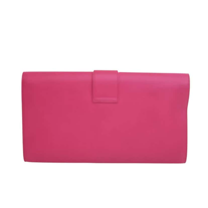 Saint Laurent Leather Chyc Ligne Clutch Pink Leather Good condition - Model View