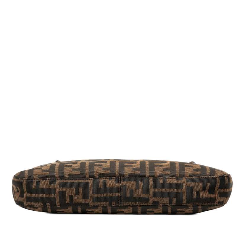 Fendi Zucca Canvas Shoulder Bag Brown Canvas Good condition - Inside View
