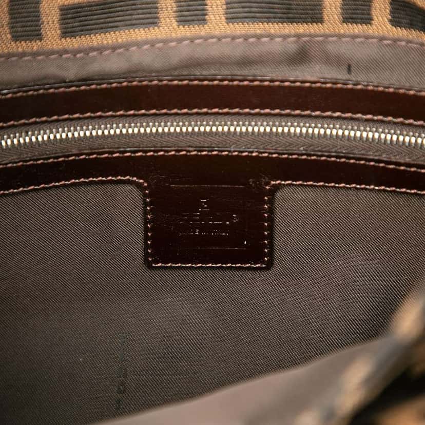 Fendi Zucca Canvas Shoulder Bag Brown Canvas Good condition - Box View