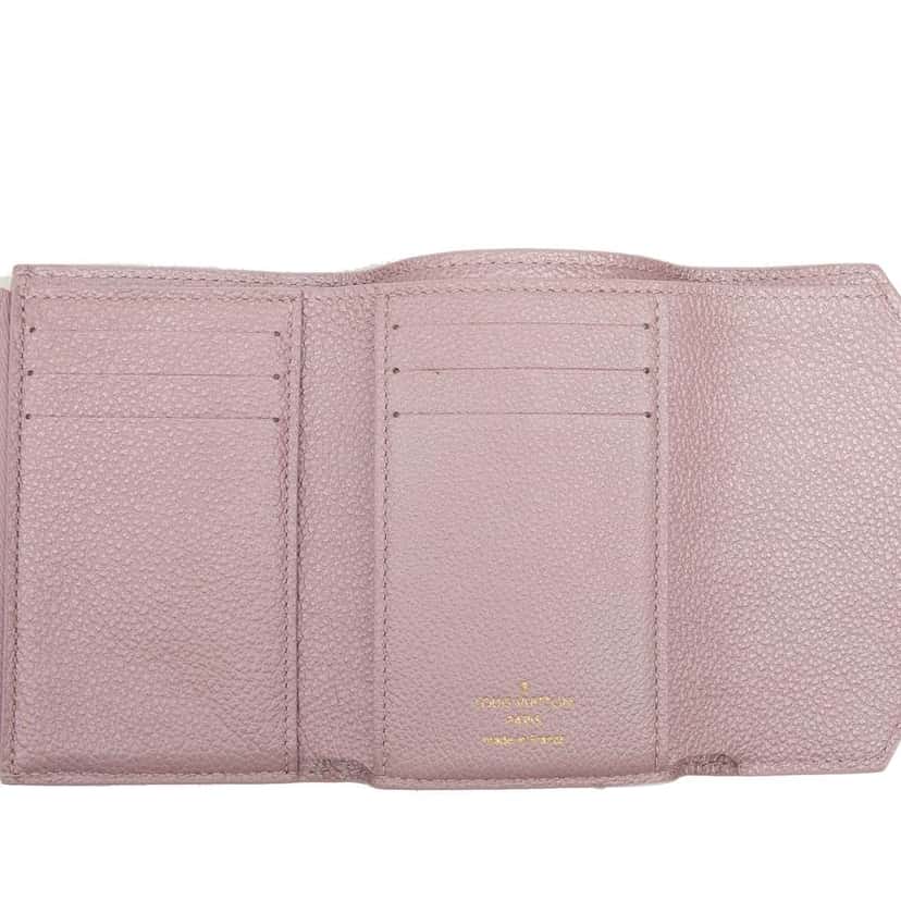 Louis Vuitton Monogram Empreinte Flower Victorine Wallet Purple Leather Good condition - Model View