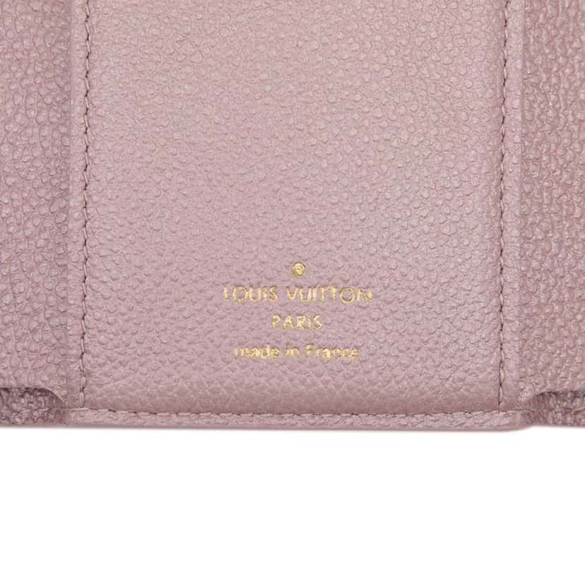 Louis Vuitton Monogram Empreinte Flower Victorine Wallet Purple Leather Good condition - Box View