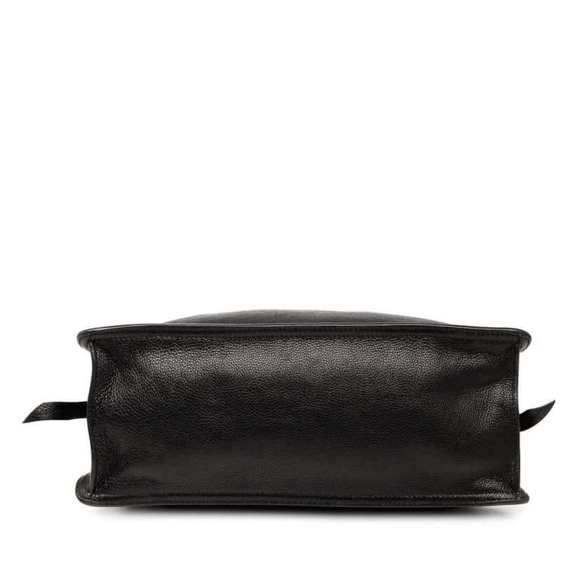 Prada Glace Calfskin Etiquette Satchel Black Leather Good condition - Inside View