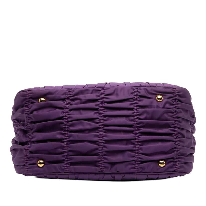 Prada Tessuto Gaufre Satchel Purple Good condition - Inside View