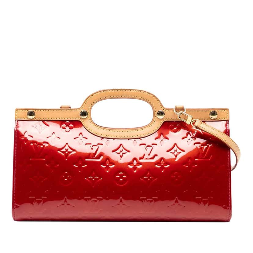 Louis Vuitton Monogram Vernis Roxbury Drive Red Leather Good condition - Front View