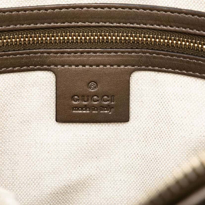 Gucci Metallic Guccissima Heart Bit Tote Brown Leather Good condition - Box View