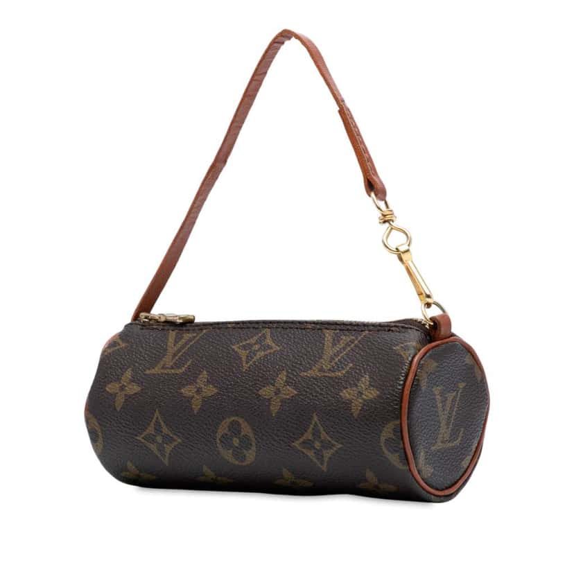 Louis Vuitton Monogram Papillon Pochette Brown Good condition - Back View