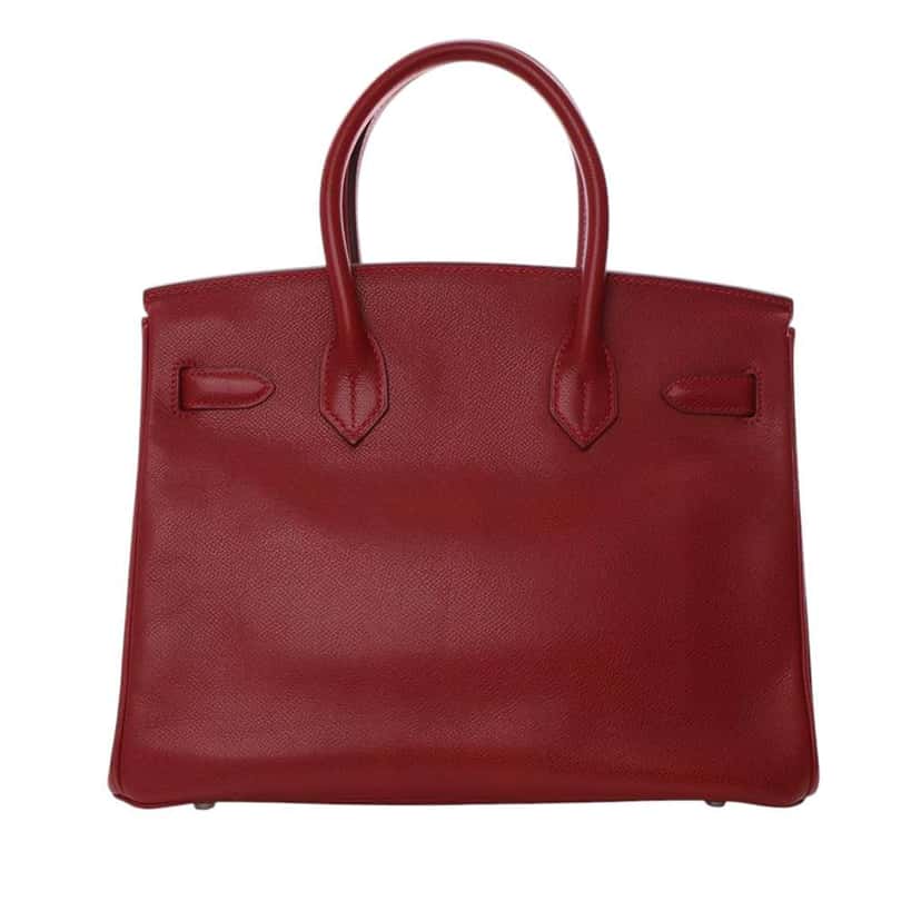 Hermès Epsom Birkin Retourne 30 Red Leather Good condition - Model View