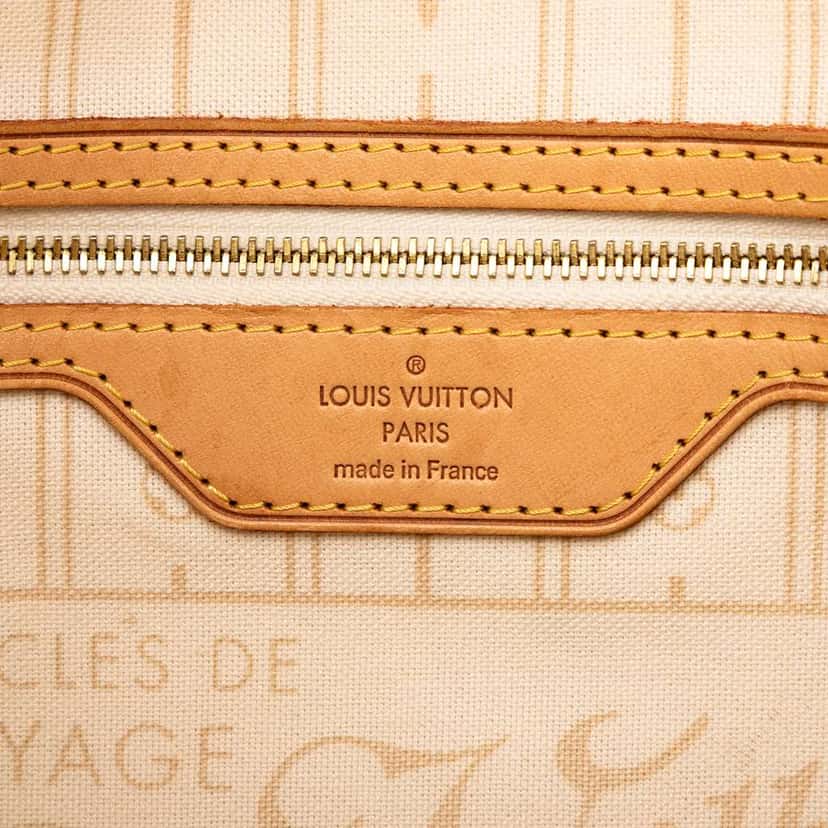 Louis Vuitton Damier Azur Neverfull PM White Good condition - Box View