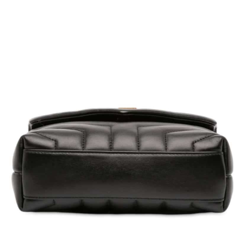 Saint Laurent Toy Matelasse Leather Monogram LouLou Crossbody Black Leather Good condition - Inside View