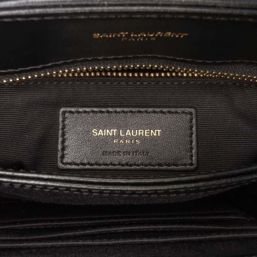 Saint Laurent Toy Matelasse Leather Monogram LouLou Crossbody Black Leather Good condition - Box View