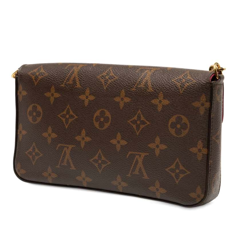 Louis Vuitton Monogram Pochette Felicie Brown Good condition - Back View