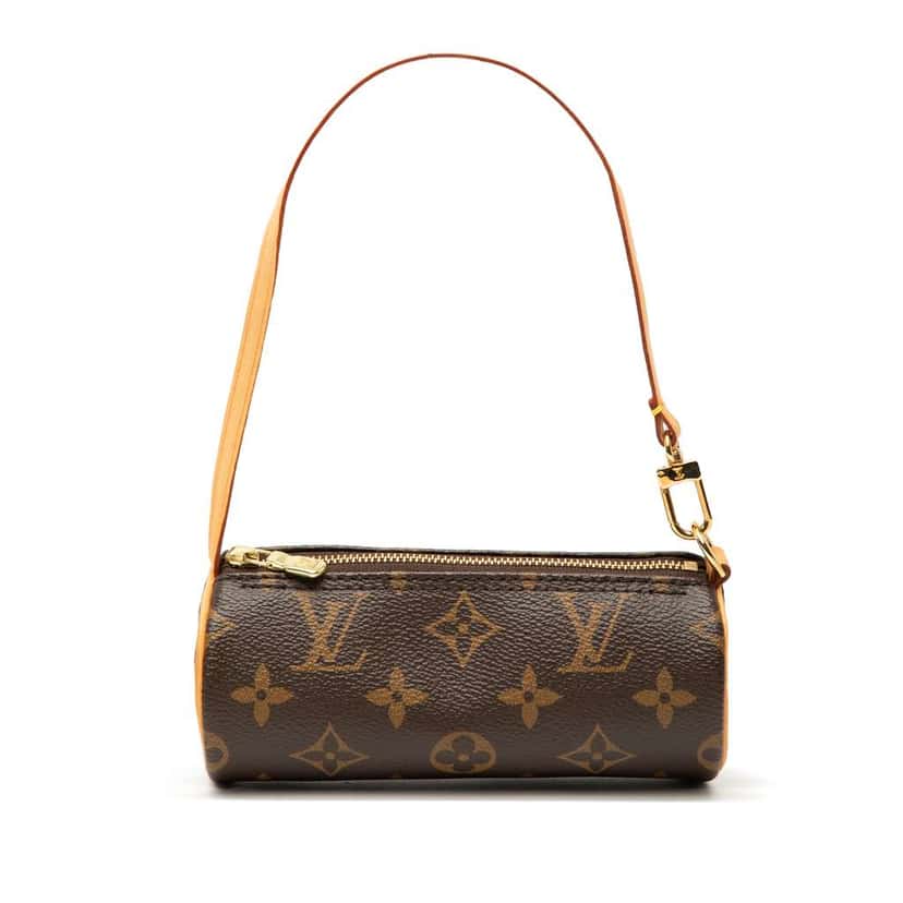 Louis Vuitton Monogram Papillon Pochette Brown Good condition - Front View
