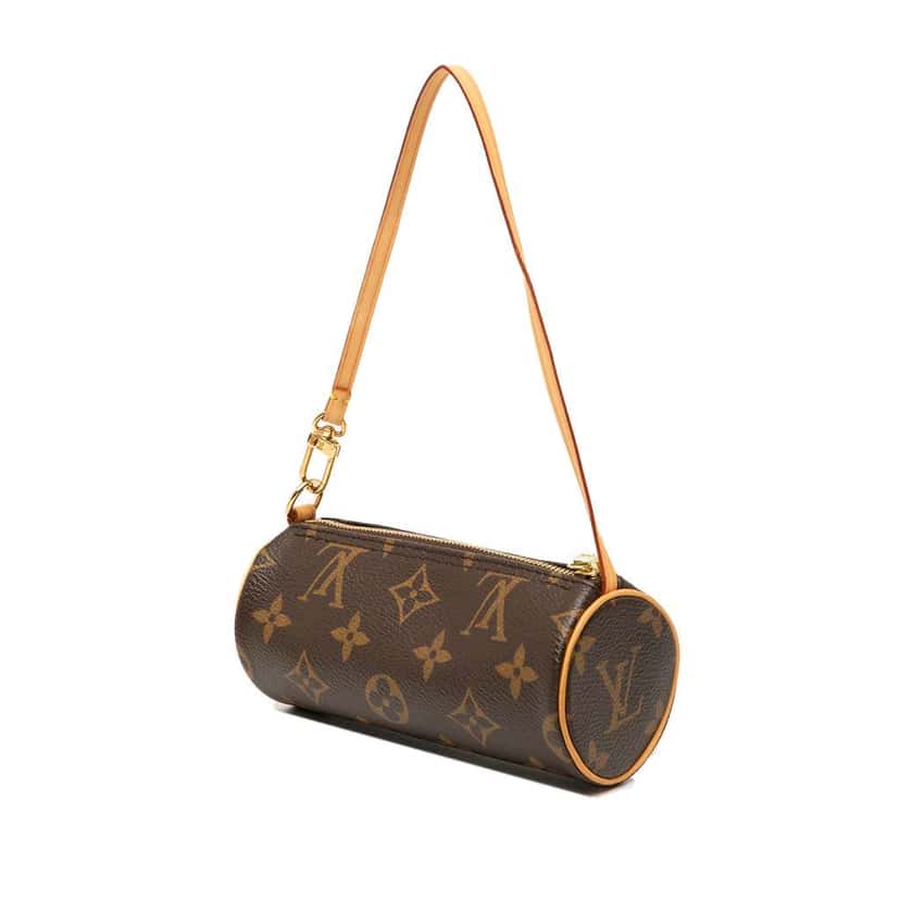 Louis Vuitton Monogram Papillon Pochette Brown Good condition - Back View