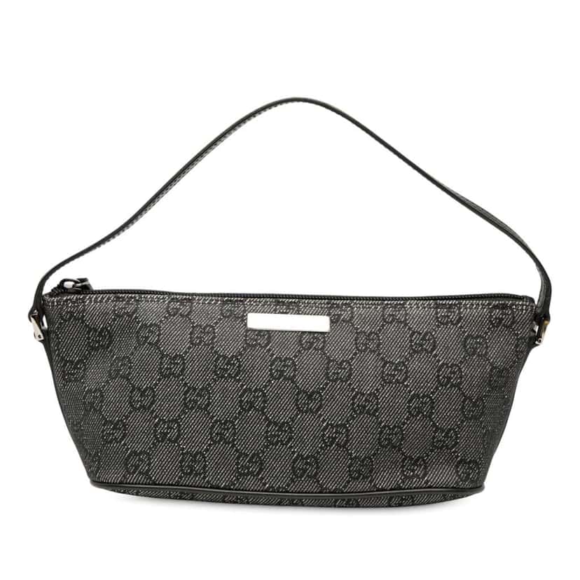 Gucci GG Denim Boat Grey Denim Good condition - Front View
