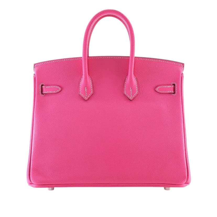 Hermès Epsom Candy Birkin Retourne 25 Pink Leather Good condition - Model View