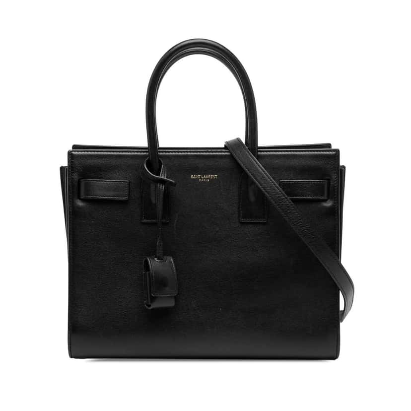 Saint Laurent Baby Leather Sac De Jour Satchel Black Leather Good condition - Front View