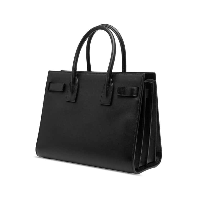 Saint Laurent Baby Leather Sac De Jour Satchel Black Leather Good condition - Back View