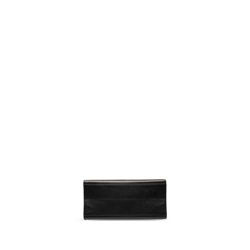 Chanel CC Caviar Twisted Strap Shoulder Bag Black Leather Good condition - Inside View
