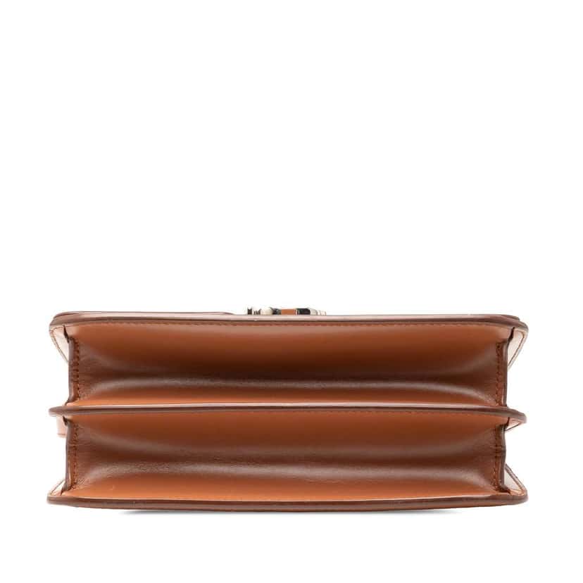 Burberry Small Smooth Calfskin TB Crossbody Brown Leather Very good condition - Inside View