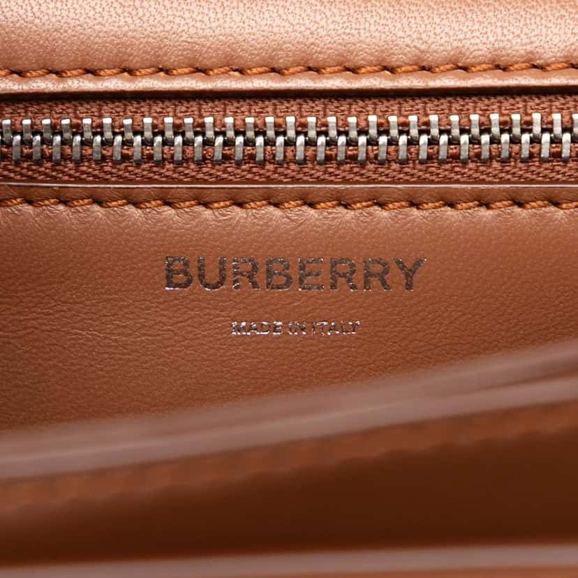 Burberry Small Smooth Calfskin TB Crossbody Brown Leather Very good condition - Box View
