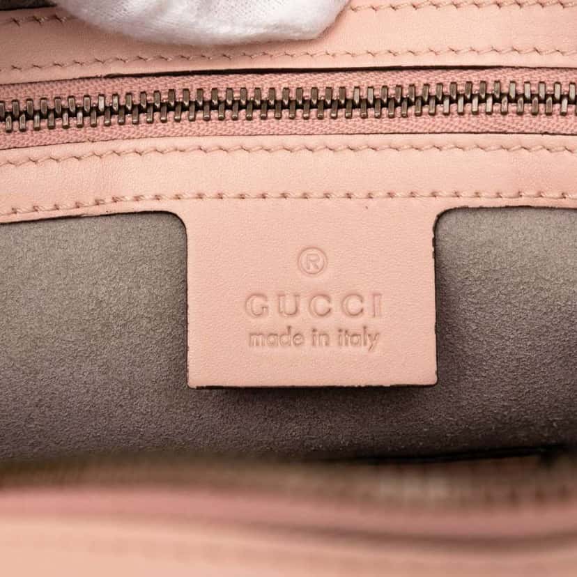 Gucci GG Marmont Matelasse Leather Gucci Ghost Crossbody Pink Leather Good condition - Box View