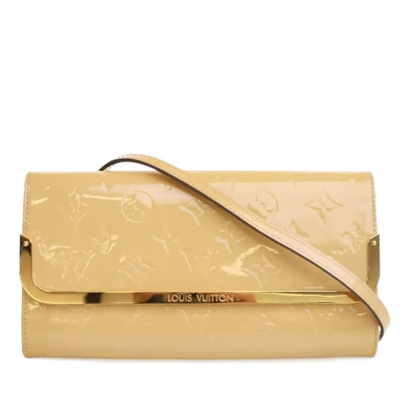 Louis Vuitton Monogram Vernis Rossmore MM Yellow Leather Good condition - Front View