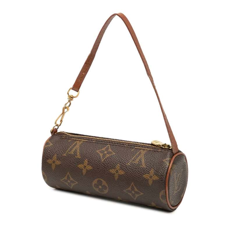 Louis Vuitton Monogram Papillon Pochette Brown Good condition - Back View