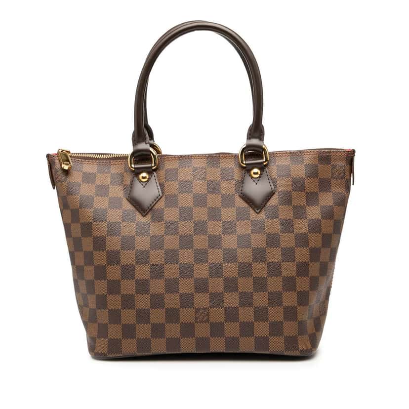 Louis Vuitton Damier Ebene Saleya PM Brown Good condition - Front View