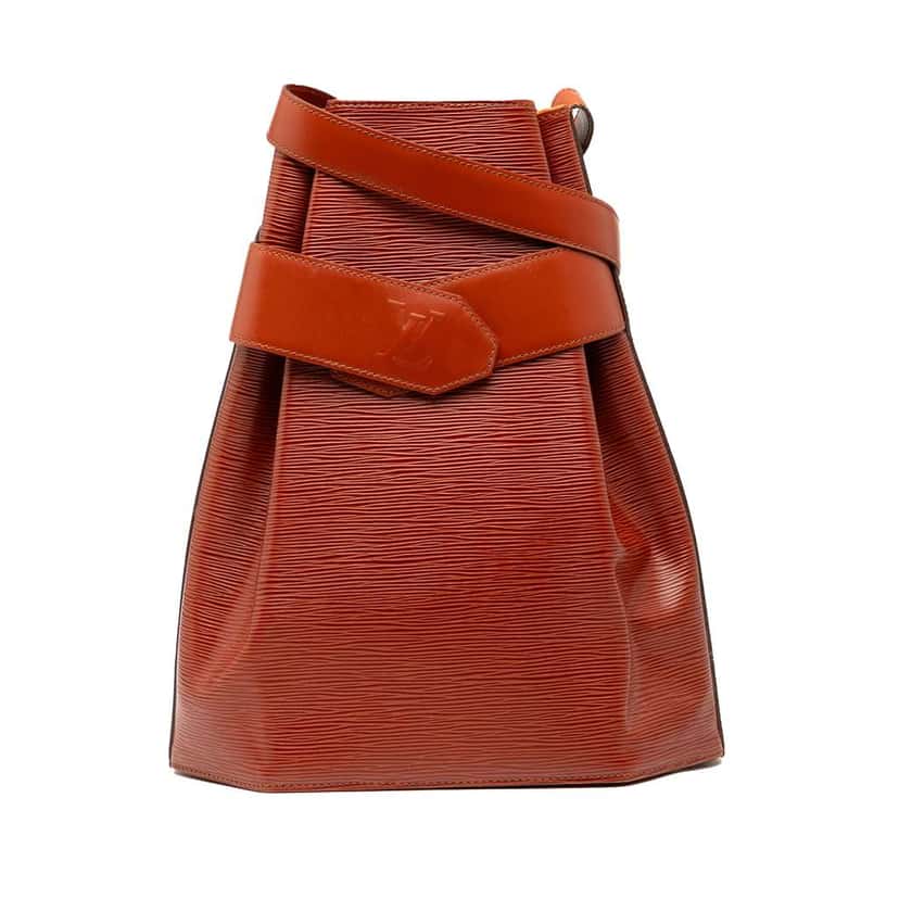 Louis Vuitton Epi Sac D Epaule GM Brown Leather Good condition - Front View